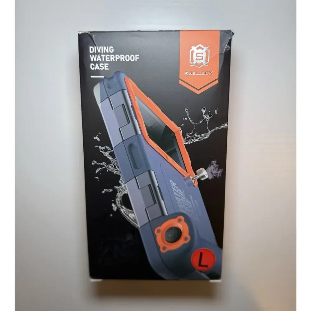SHELLBOX Shellbox 2nd Pro Generation Waterproof Case 15 m Gray/Orange